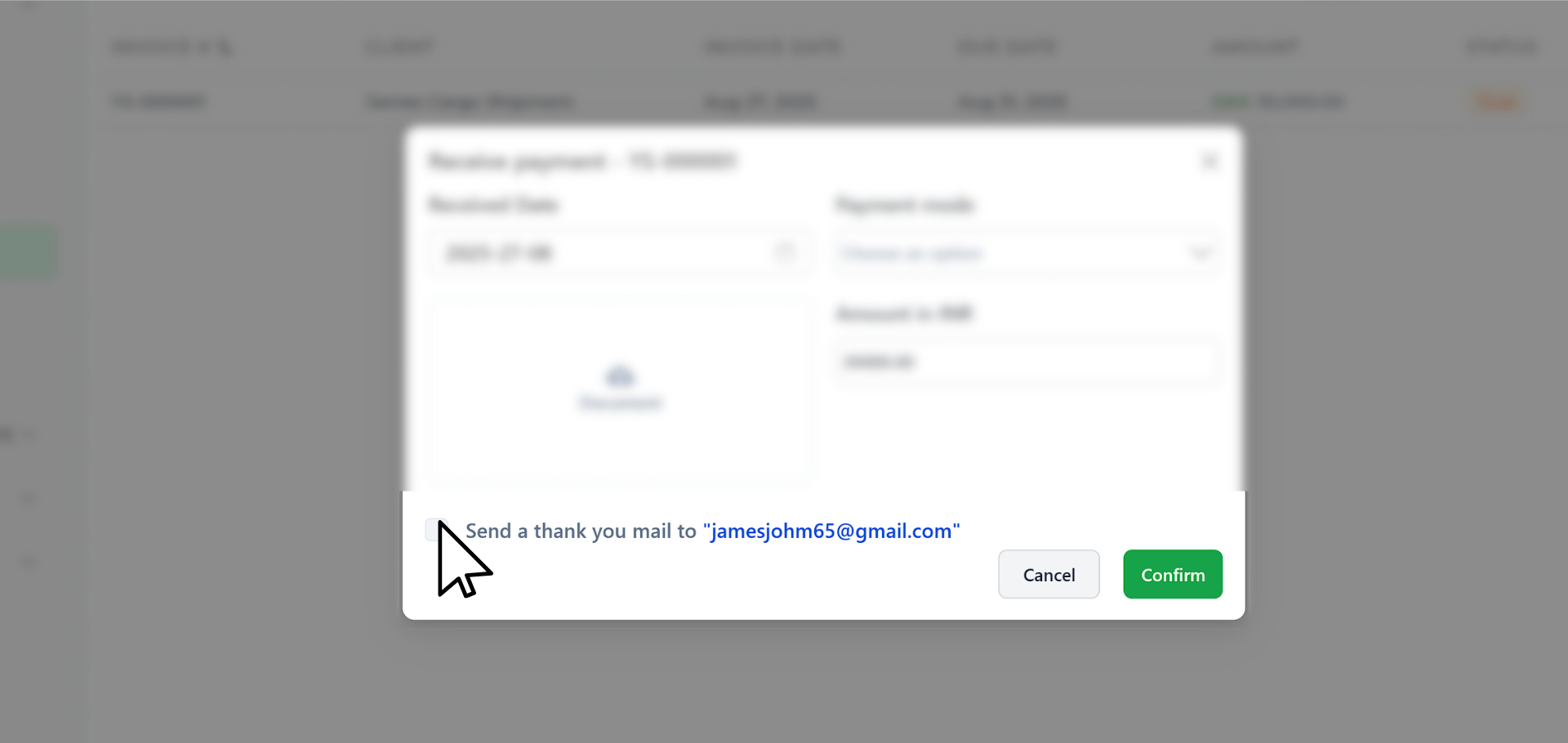 send a thank you email